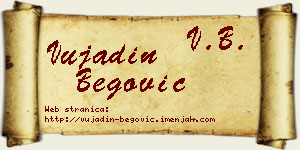 Vujadin Begović vizit kartica